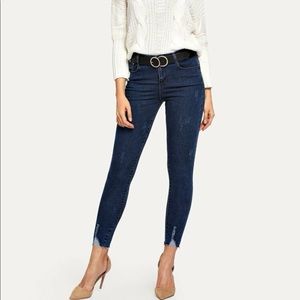 SHEIN High Waist Ankle Skinny Jeans